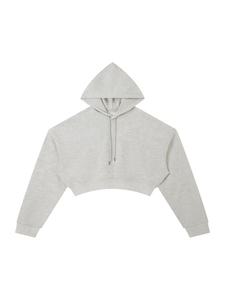 Best Quality Custom Logo <b>Women</b> <b>Winter</b> Crop <b>Top</b> Hoodie with Hood Strings Quick Dry Solid Color <b>Women's</b> Hoodie - Product Image 3