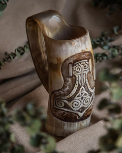 Medieval Horn <b>Mug</b> Natural Horn Buffalo Horn <b>mugs</b> Home and Restaurant party use From India - Product Image 1