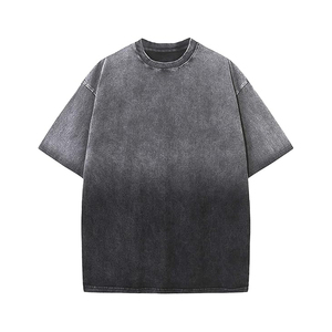 T-shirt vintage délavé pour homme, tendance, coupe oversize en coton, style streetwear décontracté, haut de mode quotidien - Product Image 6