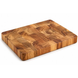 Planche à découper en bois de Neem à grain de bois traversant, grande taille, 53x38cm, vente en gros |   Fabriqué à la main en Inde - Product Image 1