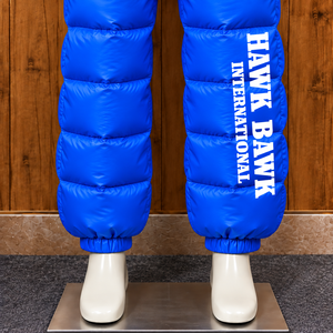 Pantalon d'hiver décontracté pour homme, coupe-vent, à taille élastique, matelassé, design matelassé, longueur intégrale, léger - Product Image 6