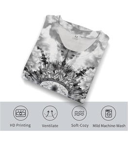 T-shirt graphique tête de mort craquelée noir et blanc 100% coton, audacieux et affirmé - Product Image 4