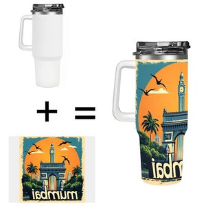 Vaso de 40 oz de marca para concursantes de concursos de belleza, taza de viaje de acero inoxidable - Product Image 1