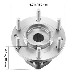 2 Pezzi Cuscinetto Mozzo Ruota Anteriore Compatibile con Buick Rainier 2004-2007, Chevy SSR 2003-2006, GMC Envoy 2002-2009, Saa 2005-2009 - Product Image 2