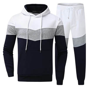 Chándal con Capucha para Hombre, Diseño Color Block, Manga Larga, Informal, para Otoño, con Bolsillos Laterales, Corte Regular - Product Image 1