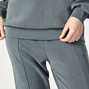 Sweat-shirt en molleton de coton pour femme, sweat-shirt oversize à manches longues, nouveau style, sweat-shirt pour femme - Product Image 4