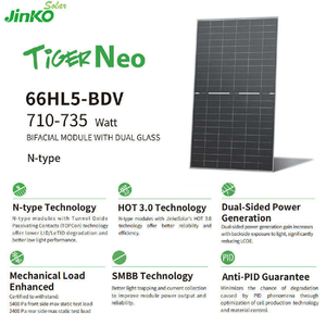 แผงโซลาร์เซลล์กันน้ำ Jinko รุ่น Tiger 66HL4M-V 630W แบบสองหน้า (Bifacial) โมดูลพลังงานแสงอาทิตย์ 610W 615W 620W 625W 630W - Product Image 3