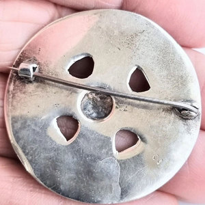 Broche écossaise traditionnelle vintage à motif croix celtique, en tissu écossais de haute qualité, pour kilt, mode unisexe - Product Image 4