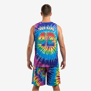 Uniforme de baloncesto al por mayor, camiseta y pantalones cortos de baloncesto personalizados con servicio de impresión por sublimación completa, uniforme de baloncesto - Product Image 5