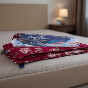 Surmatelas en mousse matelassée confortable de 5 pouces d'épaisseur, taille Queen, pliable pour la maison, l'hôtel ou l'auberge - Product Image 3
