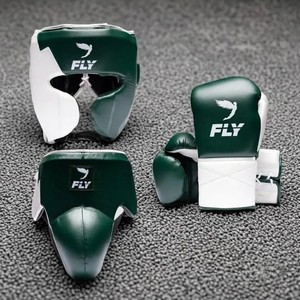Fly Superlace MMA Boxing <b>Gloves</b> with Cheek Bar & Groin Guard Genuine Cowhide Leather Moisture Wicking Breathable Customizable - Product Image 1