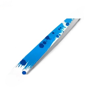 Pinzas Modernas para Cejas con Punta Puntiaguda, Diseño Duradero de Acero Inoxidable, Patrón Azul Moderno - Product Image 4