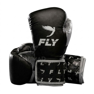 Gants de boxe MMA sur mesure OEM - Gants de sparring professionnels à lacets de haute qualité en cuir de vachette véritable pour adultes - Product Image 5
