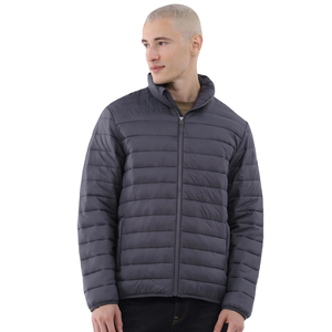 Chaqueta de Invierno Casual para Hombre, Diseño Moderno, Estilo Urbano, Patrón Sólido, Cuello Alto con Cremallera, Hecho a Medida - Product Image 1