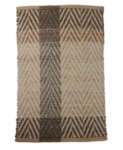 Alfombra de Yute Tejida a Mano de 12 pies x 9 pies, Jacquard, Tejido Plano, Fibra Natural, Ecológica, Moderna, Antideslizante, para Hogar, Hotel, Oficina - Product Image 1