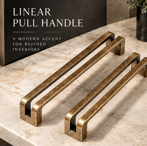 Tirador de Barra Lineal para Puerta, Acabado Bronce Antiguo Texturizado, Tirador Largo para Gabinete, Herraje Decorativo para Muebles de Interiores de Lujo - Product Image 5