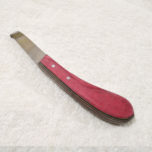 Cuchillo ovalado para pezuñas, afilador de herrador, cuidado de pezuñas, corte y limpieza, instrumentos veterinarios para ganado, hoja de acero inoxidable - Product Image 1