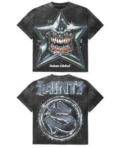 Camiseta de Manga Corta con Cuello en V para Hombre, Diseño de Águila Astronauta, 100% Algodón, Tejido Sólido, Transpirable, de Secado Rápido, Impresión Digital - Product Image 4