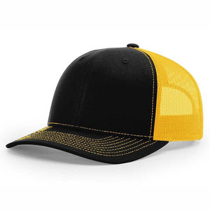 Gorra de béisbol negra de 5 paneles, gorra de verano con bordado, malla y cierre a presión, estilo trucker para niños y niñas - Product Image 4