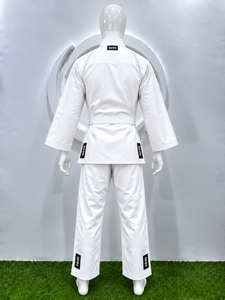 Uniforme de karaté SHH en coton blanc, vêtements d'arts martiaux unisexes, tenue d'entraînement durable avec ceinture - Product Image 6