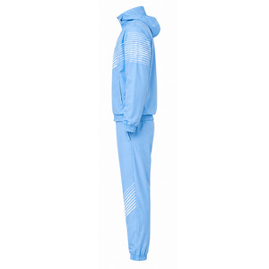 Ensemble coupe-vent à capuche pour homme, veste et pantalon en polyester imprimé, séchage rapide, vêtements de sport athlétiques pour la course et l'entraînement, personnalisable, vente en gros, OEM - Product Image 3