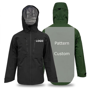 Chaqueta Cortavientos con Capucha para Hombre, Color Sólido, Logotipo Personalizado, Estampado Frontal, Ropa Casual para Exteriores, Ropa de Invierno, Corte Regular - Product Image 1
