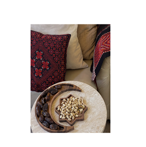 Bandeja de madera con diseño de luna y estrella, plato natural para comida, café, pan, bandeja de madera para servir, tamaño personalizable, ¡gran oferta! - Product Image 1