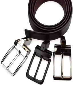 Hebilla de Cinturón Reversible Giratoria en Tono Negro Dorado, Hebilla de Aleación con Logotipo Personalizado, Impresión por Transferencia de Calor para Cinturones de Cuero - Product Image 3