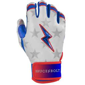 Guante de Bateo de Cuero de Puño Corto de la Serie Signature de Brandon Nimmo |   Guantes de Béisbol Profesionales con Diseño de Estrellas y Rayas - Product Image 4