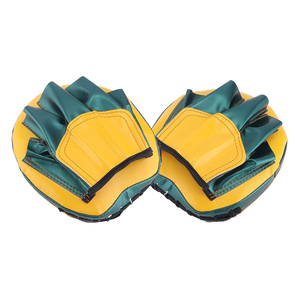 Équipement d'entraînement de boxe professionnel DAWNFROCE FIGHT GEARS, cible en PU verte et jaune, durable, respectueux de l'environnement, pour le kickboxing - Product Image 4