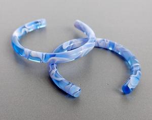 Bracelet jonc léger en résine imitation acrylique, accessoires de mode - Product Image 6