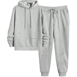 Nouvel ensemble de survêtement imprimé 2026 pour homme, sweat à capuche et pantalon de sport, 100 % coton 2026 - Product Image 1