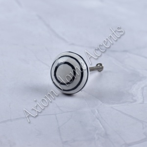 Sleek White <b>Ceramic</b> <b>Knobs</b> for Drawer Pulls and Cabinet Handles With Minimalist Style by Axiom Home Accents - Product Image 6