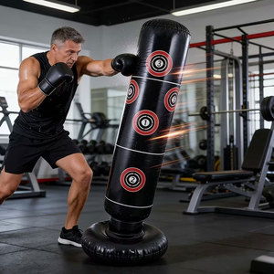 Premium 120cm Microfiber Leather Punching Bag Heavy Duty Kickboxing Muay Thai Training Bag Tear-Resistant <b>Boxing</b> Equipment - Product Image 4