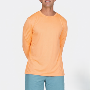 Camiseta de manga larga ajustada al cuerpo, de algodón elástico, con logotipo personalizado, ropa de primera calidad al por mayor. - Product Image 3