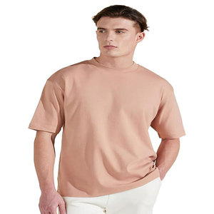 T-shirt personnalisé pour homme, vente chaude, 260g, col uni, style vintage, longueur courte, impression sérigraphique, modèle personnalisé - Product Image 1