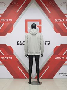 Sudadera clásica de color liso, forro polar de algodón suave, corte regular unisex, bolsillo canguro, puños acanalados, cálida y duradera para pedidos al por mayor - Product Image 4