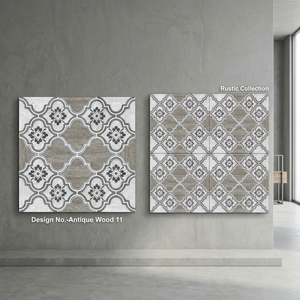 Carreau de céramique en pierre rustique 400x400mm Carrelage de sol de balcon de jardin extérieur 40x40cm 16x16 Porcelaine robuste 12mm d'épaisseur - Product Image 3