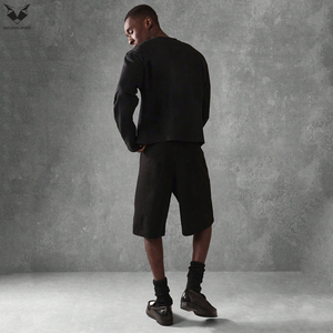 Chemises tendance à manches longues pour hommes 2026, T-shirts décontractés noirs unis à manches longues pour l'extérieur, vente en gros au meilleur prix - Product Image 4