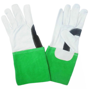 Gants de soudage en cuir de chèvre et de vache pleine fleur, robustes, pour soudeurs TIG, protection des mains, gants de travail industriels, sécurité au travail - Product Image 3