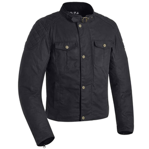 Blouson de moto noir pour homme, manches longues, coupe-vent, polyester, toutes saisons, équipement de conduite - Product Image 1
