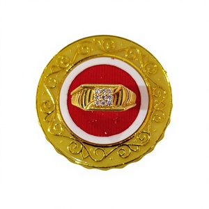 แหวนทองคำแท้ 22k ระดับพรีเมียมสำหรับผู้ชาย เครื่องประดับหรูหราทำมือ ดีไซน์คลาสสิก เหมาะสำหรับสวมใส่ทุกวันและเป็นของขวัญสุดพิเศษ - Product Image 1