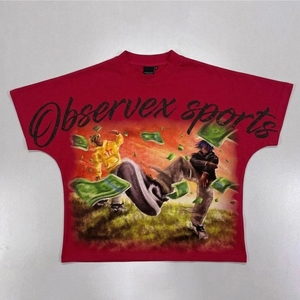 T-shirt à manches courtes pour homme en coton 100% OEM, écologique, respirant, anti-rides, séchage rapide, col rond, coupe classique, impression personnalisée - Product Image 2