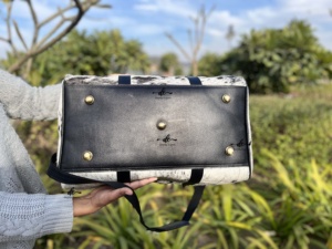 Cowhide Leather Luggage <b>Bags</b> New Design Multi Uses Handmade <b>Bag</b> Unisex Travel <b>Bag</b> Big Size Multi Uses Hair on Hide Han - Product Image 5