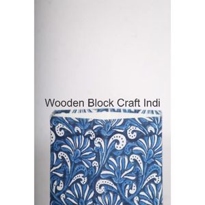 Cesta rectangular de cartón con tapa enrollable, hecha a mano en India, ecológica, con diseño geométrico, para decoración del hogar y estudio, en stock. - Product Image 2