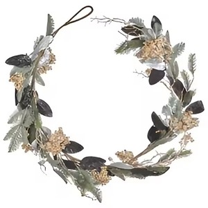 Metal <b>Wreath</b> Wall Hanging Home Livingroom Indoor Door Decoration Christmas Decoration <b>Wreath</b> Garland In Customized Look - Product Image 5