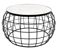 Table basse moderne de haute qualité en fer doré et bois, avec plateau en bois, pour salon – Nouveauté