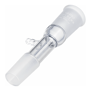 Adaptateur de tube d'aspiration en verre borosilicate PYREX avec raccords 24/40 pour distillation en laboratoire - Product Image 1