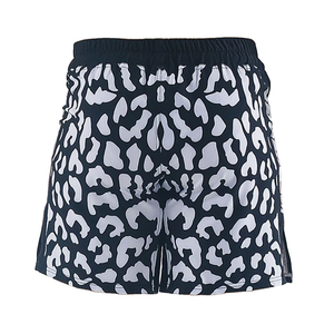 Shorts d'arts martiaux pour hommes, imprimé léopard noir et blanc, équipement d'entraînement de Muay Thai et de kickboxing - Product Image 6