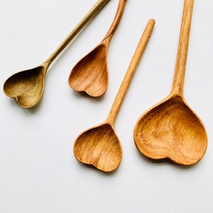 Cuchara de servir de madera natural con acabado liso, apta para lavavajillas, reutilizable, ecológica, utensilio de cocina para el hogar - Product Image 5